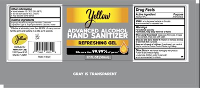 500ml Yellow Usa Corp (Logo Yellow 500ml Bar Code)